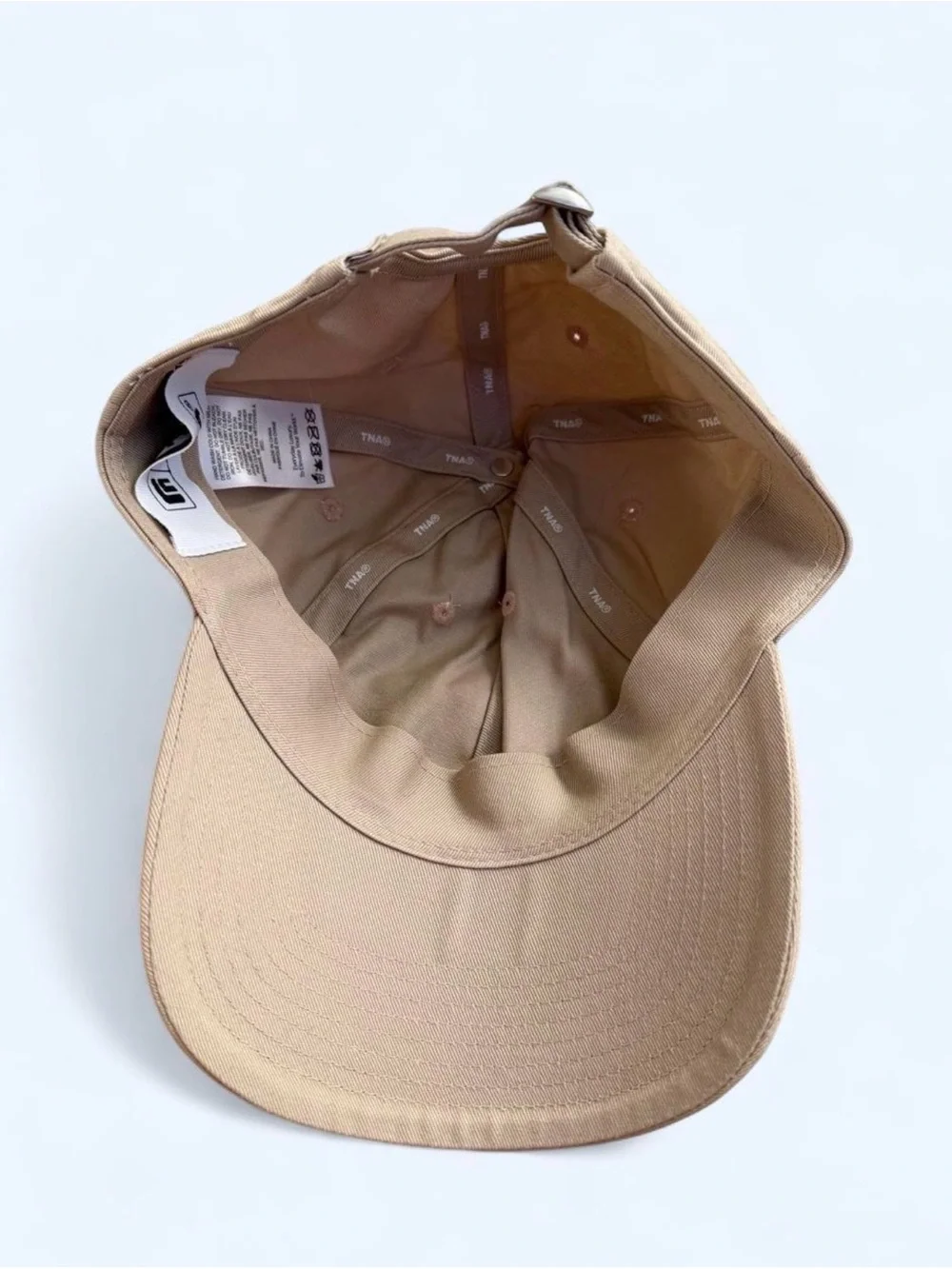Aritzia TNA beige basic baseball hat